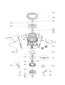 Tub Parts parts for Kenmore Washer 796.31463411 (79631463411, 796 31463411) from AppliancePartsPros.com