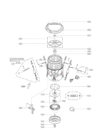 Drum And Motor Parts parts for Kenmore Washer 796.31412410 (79631412410, 796 31412410) from AppliancePartsPros.com