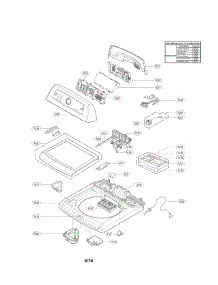 Top Cover Parts parts for Kenmore Washer 796.31622310 (79631622310, 796 31622310) from AppliancePartsPros.com