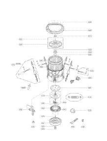 Tub Assembly Parts parts for Kenmore Washer 796.31622310 (79631622310, 796 31622310) from AppliancePartsPros.com