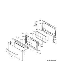 Lower Door parts for Ge Range JGB870SET2SS from AppliancePartsPros.com