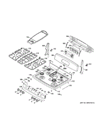 Control Panel & Cooktop parts for Ge Range JGB870SET2SS from AppliancePartsPros.com