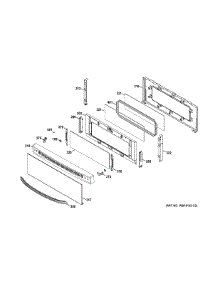 Upper Door parts for Ge Range JGB870SET2SS from AppliancePartsPros.com