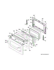 Lower Door parts for Ge Range CGS990SET8SS from AppliancePartsPros.com