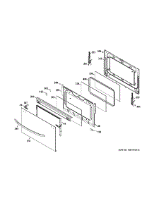 Lower Door parts for Ge Range JGB870DET3WW from AppliancePartsPros.com