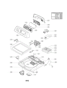 Top Cover Assembly Parts parts for Kenmore Washer 796.31523210 (79631523210, 796 31523210) from AppliancePartsPros.com
