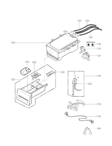 Dispenser Assembly Parts parts for Kenmore Washer 796.41272210 (79641272210, 796 41272210) from AppliancePartsPros.com