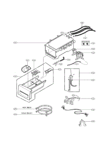 Dispenser Assembly Parts parts for Kenmore Washer 796.41472210 (79641472210, 796 41472210) from AppliancePartsPros.com