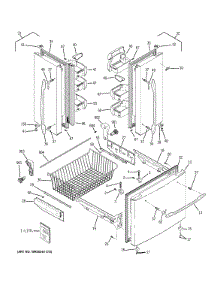 Doors parts for Ge Refrigerator PFSF0MFCAWW from AppliancePartsPros.com