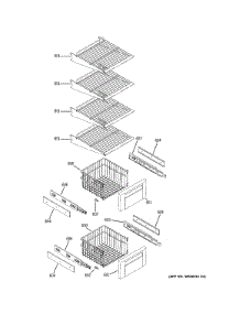 Freezer Shelves parts for Ge Refrigerator ZSAS420DYASS from AppliancePartsPros.com