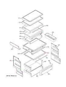 Fresh Food Shelves parts for Ge Refrigerator ZSAS420DYASS from AppliancePartsPros.com