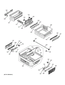 Freezer Shelves parts for Ge Refrigerator PYE23PSDBSS from AppliancePartsPros.com