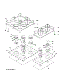 Cooktop parts for Ge Range ZGP486LRR4SS from AppliancePartsPros.com