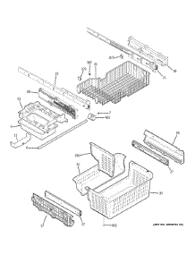 Freezer Shelves parts for Ge Refrigerator PGSS5NFZHSS from AppliancePartsPros.com