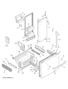 Doors & Bins parts for Ge Refrigerator PFCS1RKZHSS from AppliancePartsPros.com
