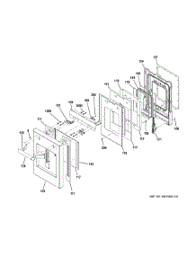 Small Door Assembly parts for Ge Range ZGP484NGR4SS from AppliancePartsPros.com