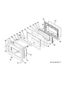Large Door Assembly parts for Ge Range ZDP486NRP7SS from AppliancePartsPros.com