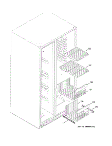 Freezer Shelves parts for Ge Refrigerator PSS26LGRCWW from AppliancePartsPros.com