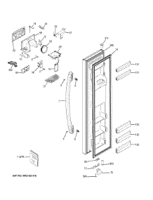 Freezer Door parts for Ge Refrigerator GZS22DGJEFWW from AppliancePartsPros.com