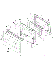Lower Door parts for Ge Range PGB960SEJ3SS from AppliancePartsPros.com