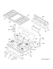 Control Panel & Cooktop parts for Ge Range JGB860EEJ4ES from AppliancePartsPros.com