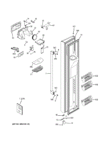Freezer Door parts for Ge Refrigerator CZS22MSKEHSS from AppliancePartsPros.com