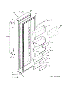 Fresh Food Door parts for Ge Refrigerator CZS22MSKEHSS from AppliancePartsPros.com
