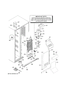 Freezer Section parts for Ge Refrigerator GSS23HGHECWW from AppliancePartsPros.com