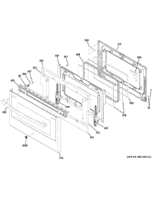 Lower Door parts for Ge Range PGB980ZEJ3SS from AppliancePartsPros.com