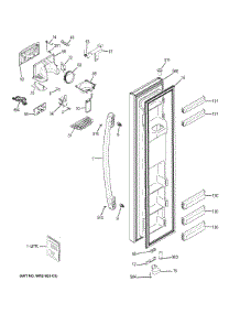 Freezer Door parts for Ge Refrigerator GZS22DSJEFSS from AppliancePartsPros.com