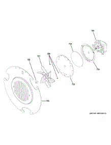 Convection Fan parts for Ge Range PGB930SEJ3SS from AppliancePartsPros.com