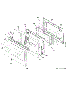 Lower Door parts for Ge Range JGB860SEJ3SS from AppliancePartsPros.com