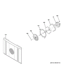 Large Convection Fan parts for Ge Range ZGP486LDR4SS from AppliancePartsPros.com