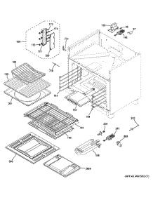 Oven Cavity Parts parts for Ge Range ZGP366LR4SS from AppliancePartsPros.com