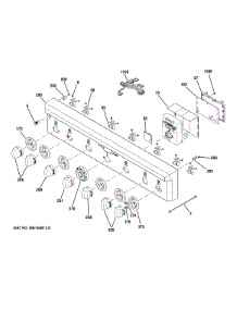 Control Panel parts for Ge Range ZGP366LR4SS from AppliancePartsPros.com
