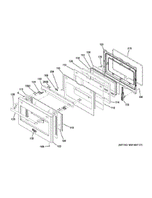 Door parts for Ge Range ZGP366LR4SS from AppliancePartsPros.com