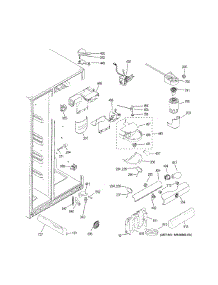 Fresh Food Section parts for Ge Refrigerator GSS23HSHECSS from AppliancePartsPros.com