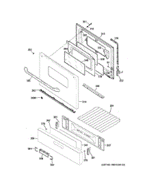 Door & Drawer Parts parts for Ge Range JGBS10DEK1BB from AppliancePartsPros.com