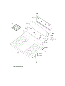 Control Panel & Cooktop parts for Ge Range JGBS10DEK1WW from AppliancePartsPros.com