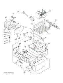 Ice Maker & Dispenser parts for Ge Refrigerator GZS22DMJEFES from AppliancePartsPros.com