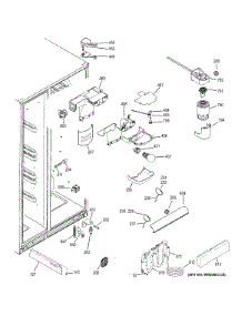 Fresh Food Section parts for Ge Refrigerator GZS22DMJEFES from AppliancePartsPros.com