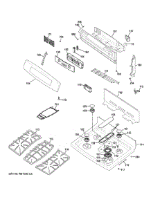 Control Panel & Cooktop parts for Ge Range P2B940DEH2BB from AppliancePartsPros.com