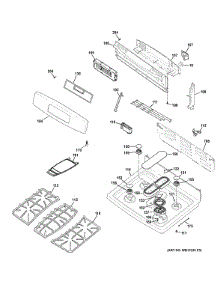 Control Panel & Cooktop parts for Ge Range PGB920SEF3SS from AppliancePartsPros.com