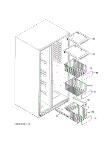 Freezer Shelves parts for Ge Refrigerator PSS28KSHECSS from AppliancePartsPros.com
