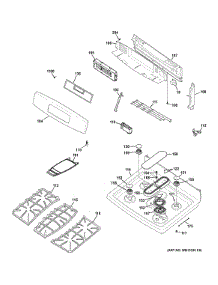 Control Panel & Cooktop parts for Ge Range PGB920DEF2WW from AppliancePartsPros.com