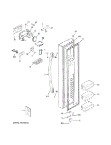Freezer Door parts for Ge Refrigerator PSS28KSHECSS from AppliancePartsPros.com