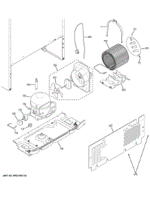 Machine Compartment parts for Ge Refrigerator FBS15RCKJRWW from AppliancePartsPros.com