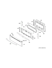 Upper Door parts for Ge Range JGB850EEF3ES from AppliancePartsPros.com