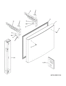 Freezer Door parts for Ge Refrigerator CNE25SSKAKSS from AppliancePartsPros.com