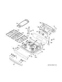 Control Panel & Cooktop parts for Ge Range JGB850EEF3ES from AppliancePartsPros.com